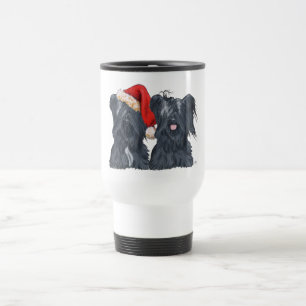 Skye Terrier Weihnachtsmann-Reisebecher Reisebecher
