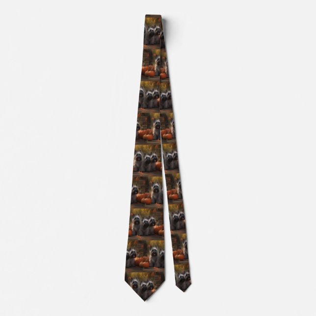 Skye Terrier Welpe Autumn Delight Pumpen Krawatte (Vorderseite)