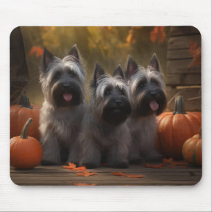 Skye Terrier Welpe Autumn Delight Pumpen Mousepad