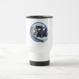 Skye Terriers auf Boot-Reise-Tasse Reisebecher