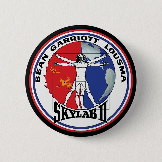 Skylab 2 Patch für die Mission des Vitruvian Button (Vorderseite)