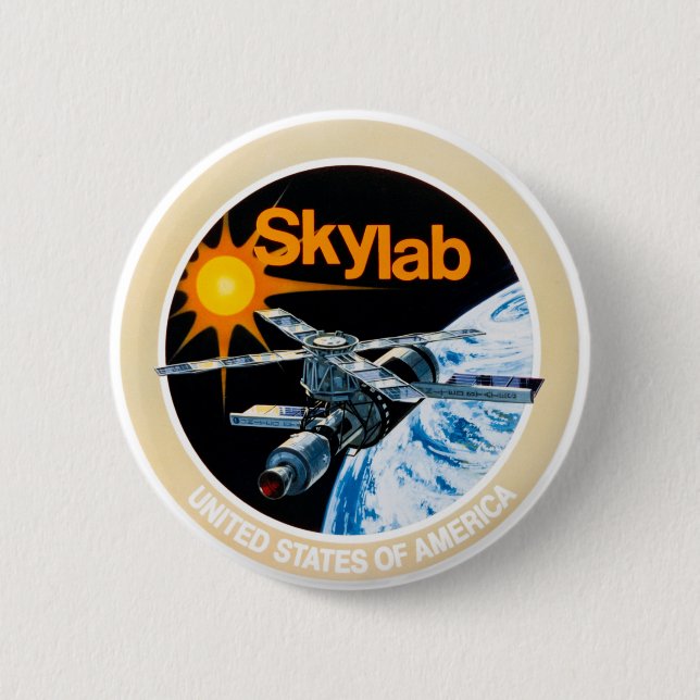 Skylab-Auftragfleckenknopf Button (Vorderseite)