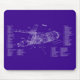 Skylab-Plan Mousepad