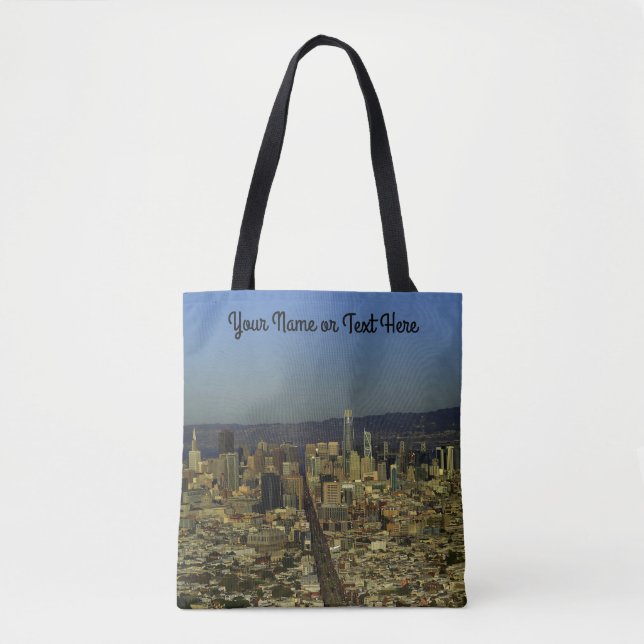 Skyline #13 von San Francisco - Tasche für Tote (Vorderseite)