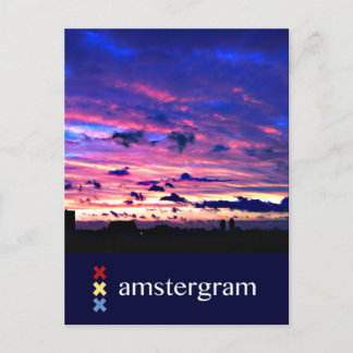 Skyline Amsterdam Postkarte