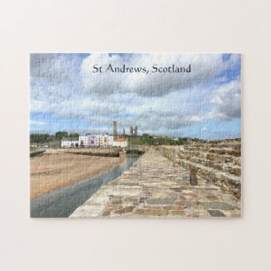 Skyline and Pier of St Andrews, Fife, Schottland