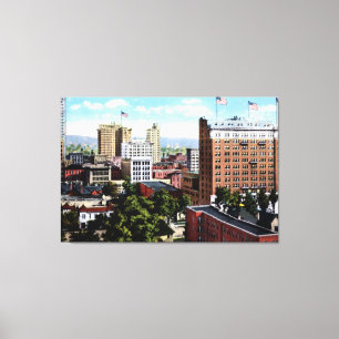Skyline-Ansicht Birminghams Alabama Leinwanddruck