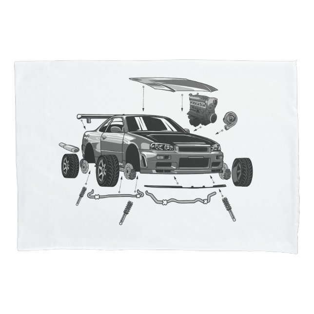 SKYLINE-ASSEMBLY R34 KISSENBEZUG (Vorderseite)