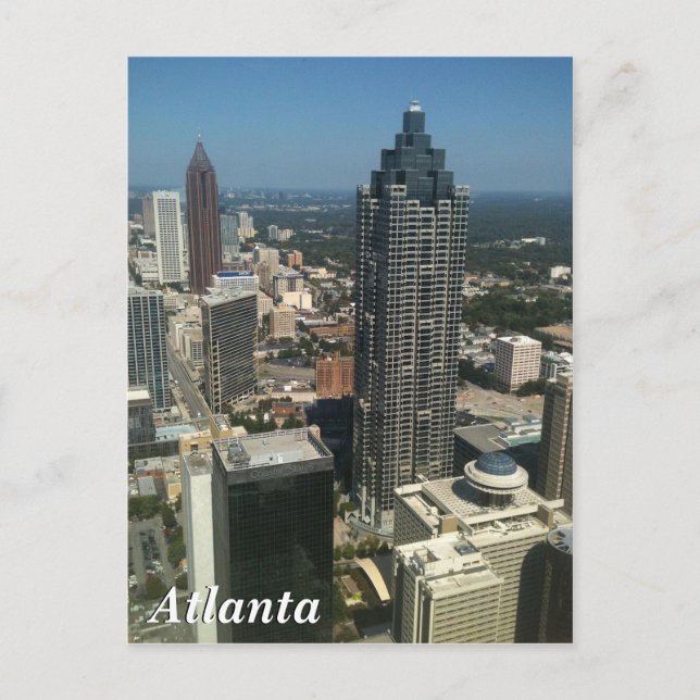 Skyline Atlanta Postkarte (Vorderseite)