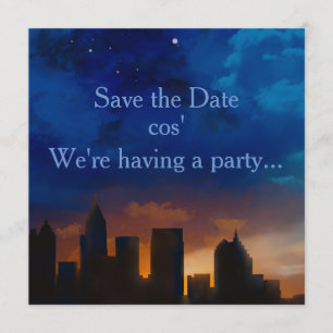 SKYLINE ATLANTAS GEORGIA SAVE THE DATE