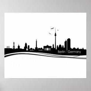 Skyline Berlin Poster