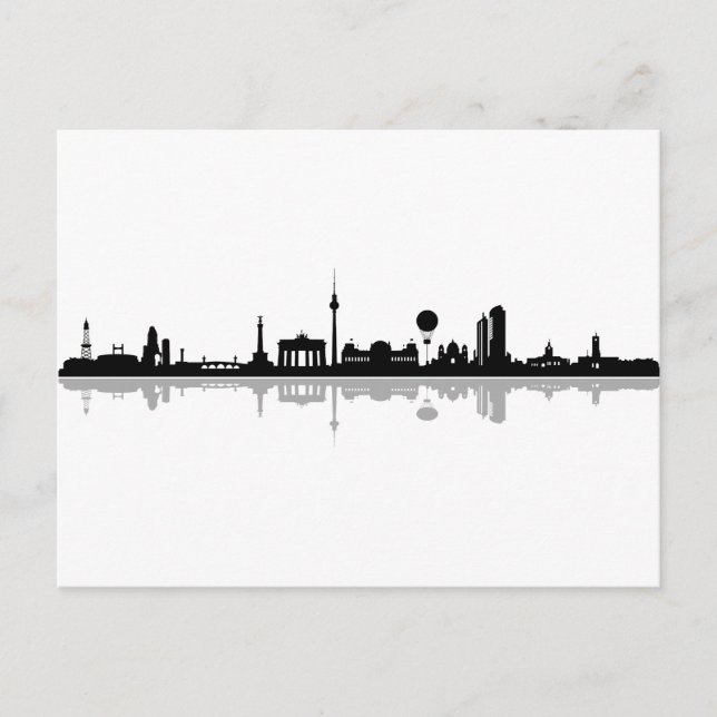 Skyline Berlin Postkarte (Vorderseite)