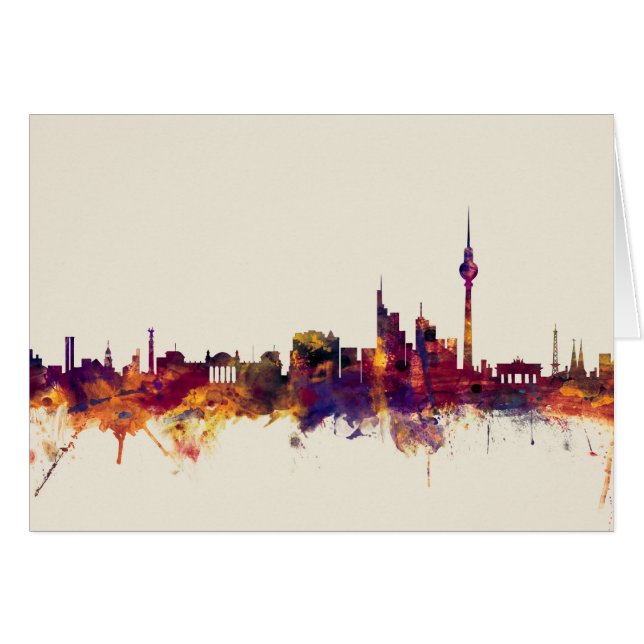 Skyline Berlins Deutschland (Vorderseite (Horizontal))