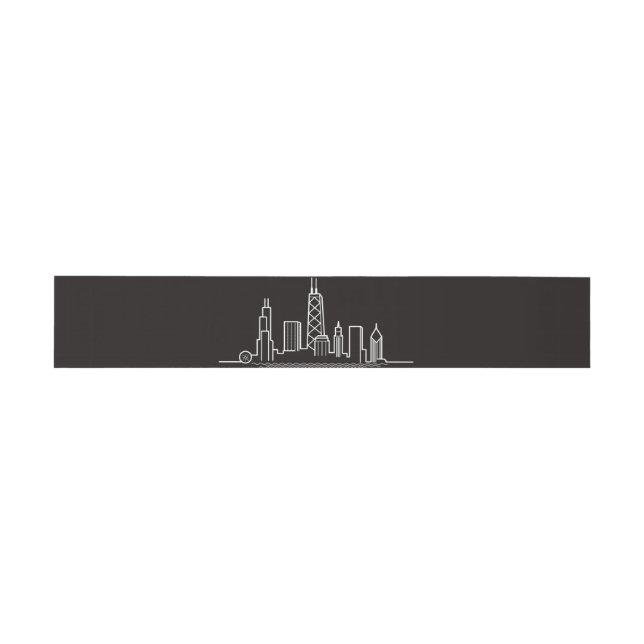 Skyline Black Bbely Band von Chicago City (Flach)