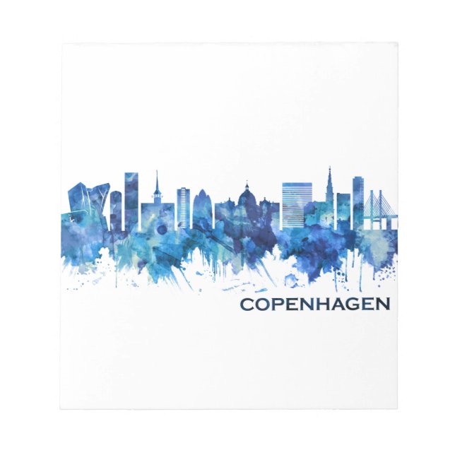 Skyline Blue Notizblock (Vorderseite)