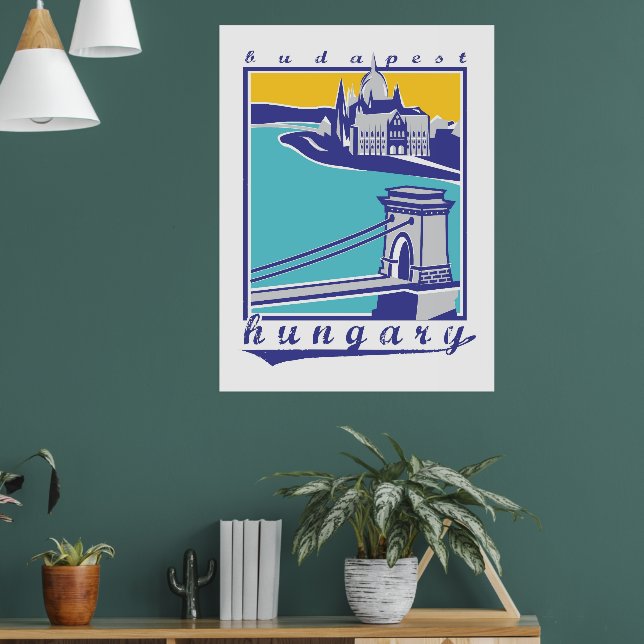 Skyline Budapest Poster (Wohnzimmer 1)