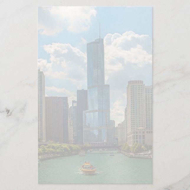 Skyline Chicago Briefpapier (Vorderseite)