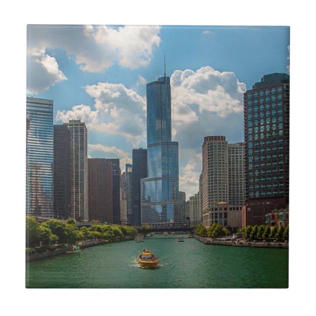 Skyline Chicago Fliese (Vorderseite)