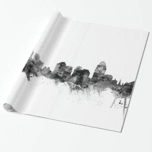 Skyline Cincinnatis Ohio Geschenkpapier