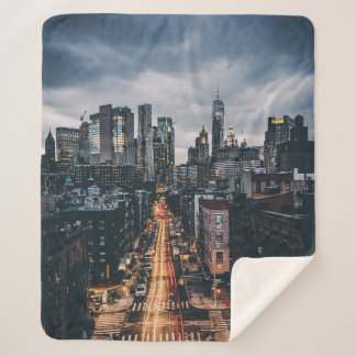 SKYLINE CITY SCENERY VIEW VON MANHATTAN BRIDG SHERPADECKE