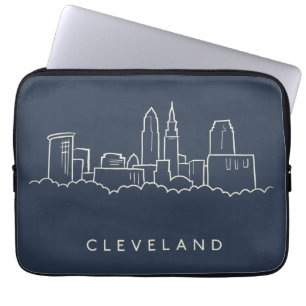 Skyline Clevelands Ohio Laptopschutzhülle