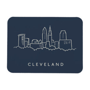 Skyline Clevelands Ohio Magnet