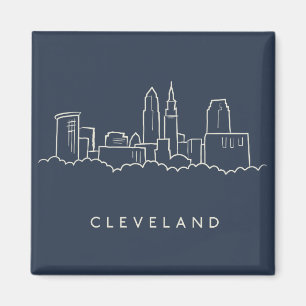 Skyline Clevelands Ohio Magnet
