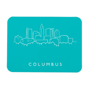 Skyline Columbus, Ohio Magnet