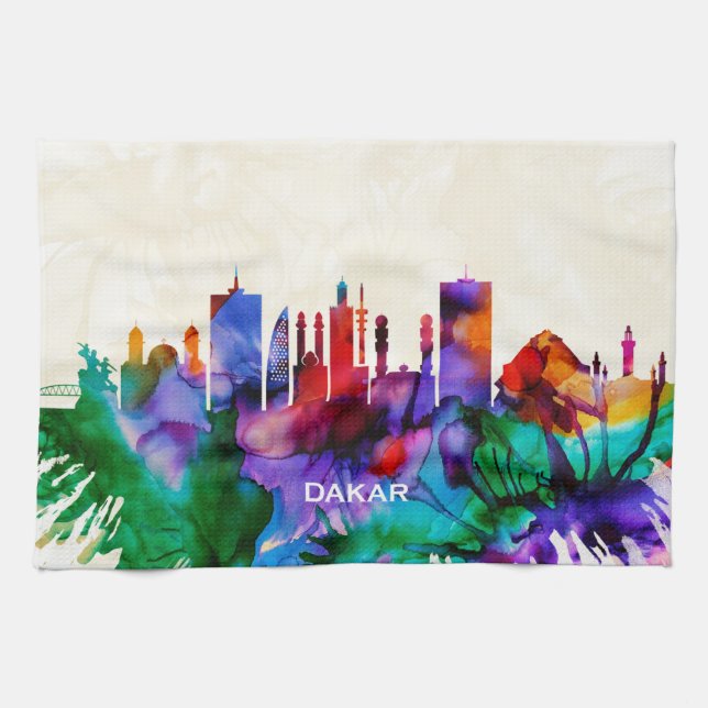 Skyline Dakar Geschirrtuch (Horizontal)