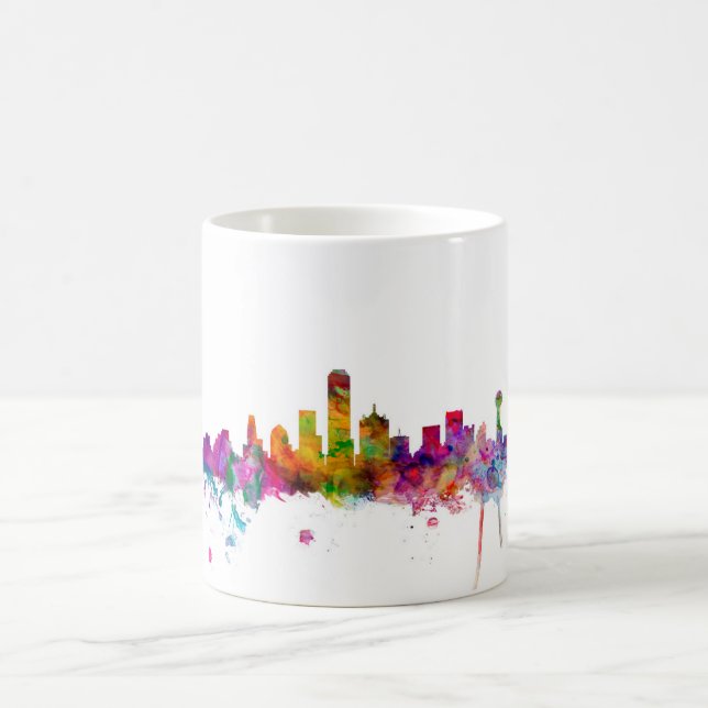 Skyline Dallas Texas Kaffeetasse (Mittel)