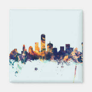 Skyline Dallas Texas Magnet