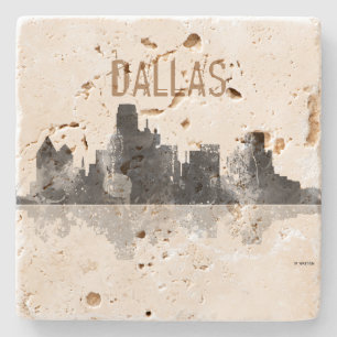 SKYLINE DALLAS, TEXAS STEINUNTERSETZER