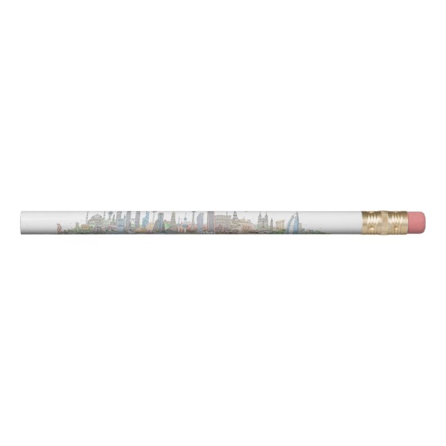 Skyline der Welt Bleistift (Vorderseite)