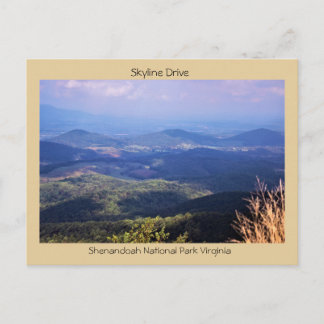 Skyline Drive Shenandoah Postkarte