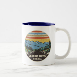 Skyline Drive Shenandoah Virginia Berge Zweifarbige Tasse
