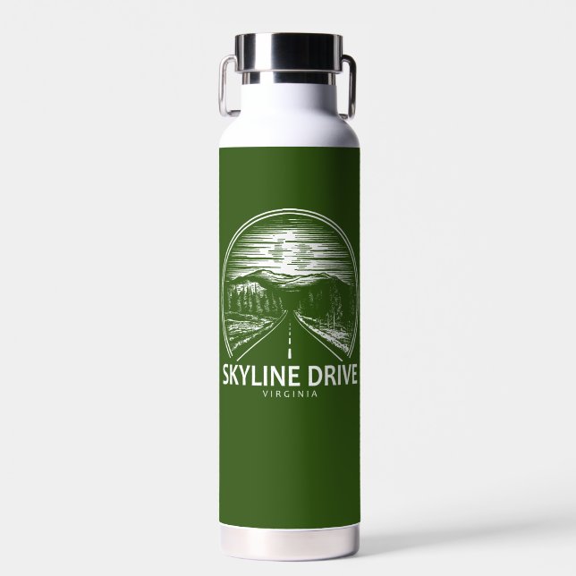 Skyline Drive Virginia Forest Trinkflasche (Vorne)
