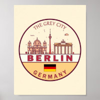 Skyline-Emblem in Berlin Deutschland