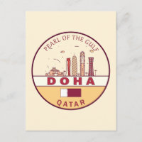 Skyline-Emblem in Doha-Katar