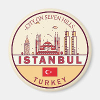 Skyline-Emblem in Istanbul, Türkei