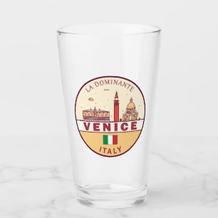 Skyline-Emblem in Venedig Glas
