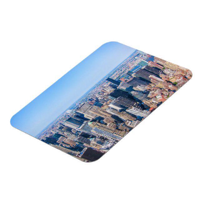 Skyline-Foto-Gebäude von New York City Magnet (Linke Seite)