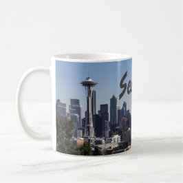 Skyline-Foto von Seattle Washington Kaffeetasse