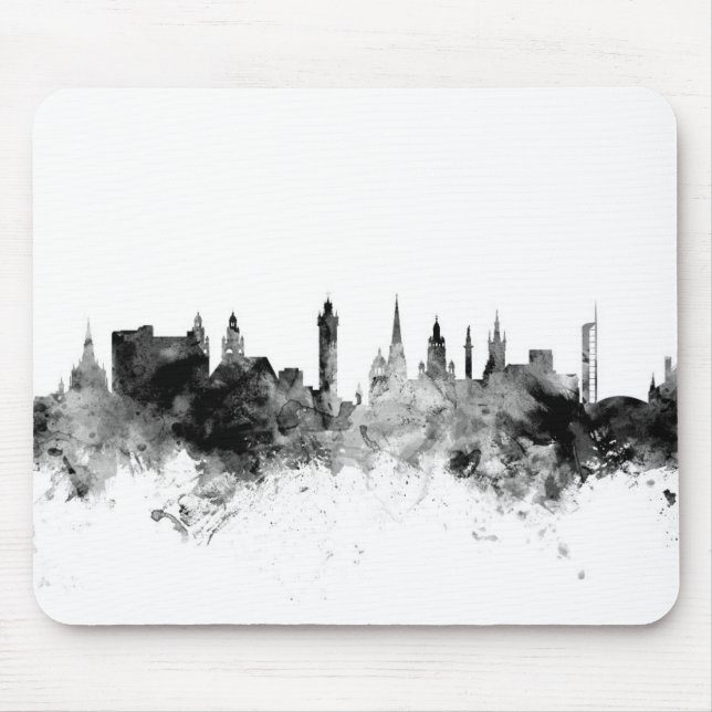 Skyline Glasgows Schottland Mousepad (Vorne)