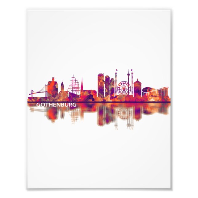 Skyline Göteborg Fotodruck (Vorne)