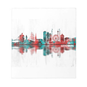 Skyline Göteborg Notizblock
