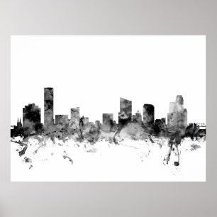 Skyline Grand Rapids Michigan Poster