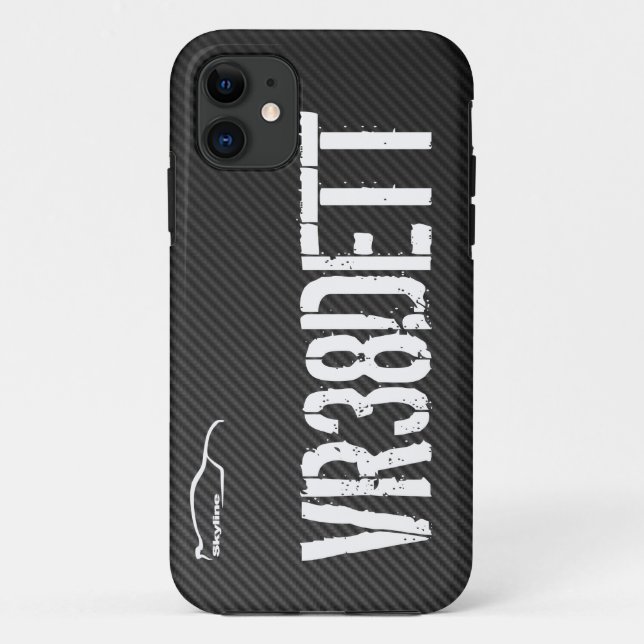 Skyline GT-r Motor-Code Case-Mate iPhone Hülle (Rückseite)