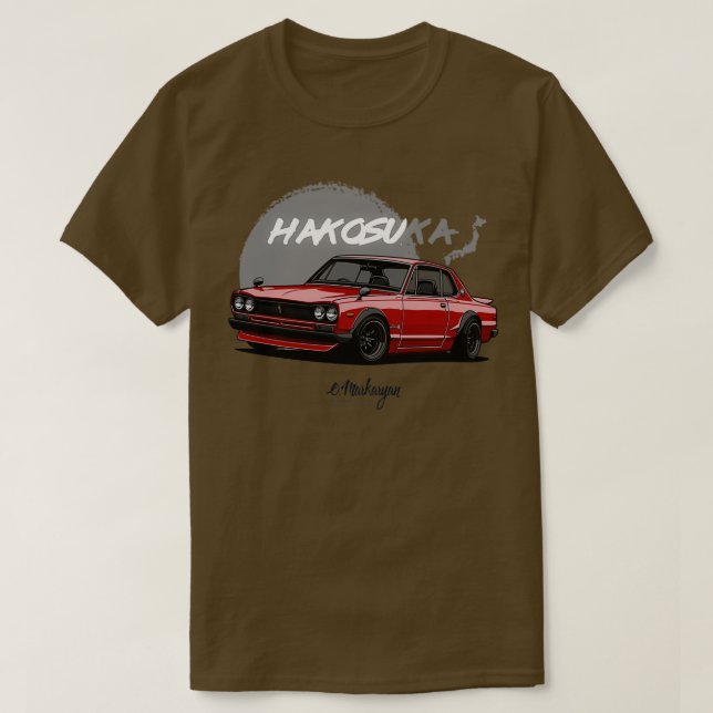 Skyline GTR Hakosuka red T-Shirt (Design vorne)