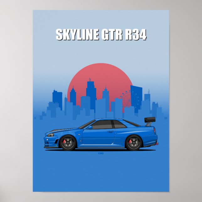 Skyline GTR R34 Poster (Vorne)