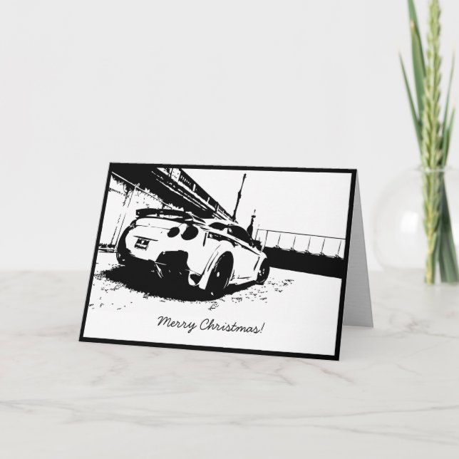Skyline GTR Weihnachtskarte Feiertagskarte (Vorderseite)